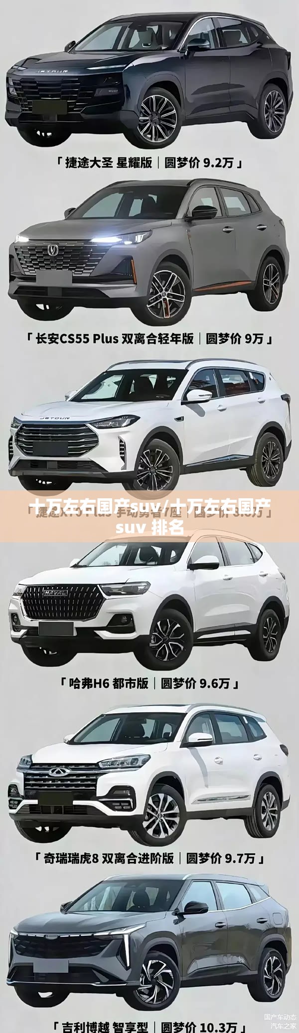 十万左右国产suv/十万左右国产suv 排名 十万左右国产suv/十万左右国产suv 排名