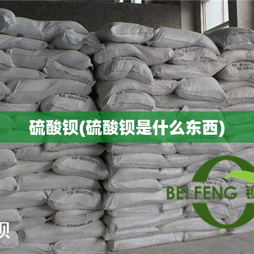 硫酸钡(硫酸钡是什么东西)
