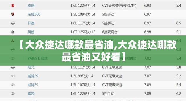 【大众捷达哪款最省油,大众捷达哪款最省油又好看】 【大众捷达哪款最省油,大众捷达哪款最省油又好看】