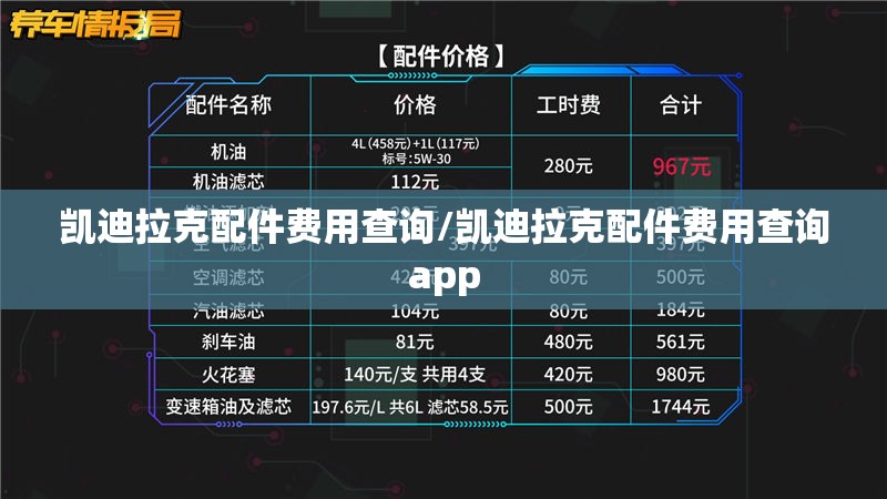 凯迪拉克配件费用查询/凯迪拉克配件费用查询app 凯迪拉克配件费用查询/凯迪拉克配件费用查询app