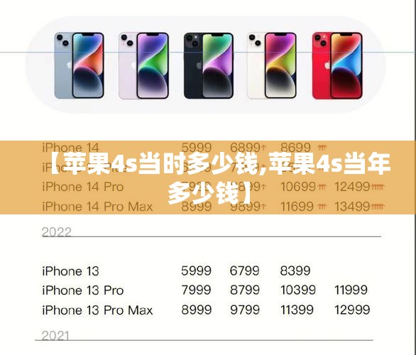 【苹果4s当时多少钱,苹果4s当年多少钱】