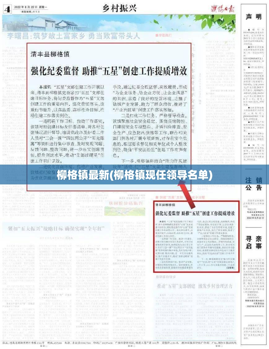 柳格镇最新(柳格镇现任领导名单)