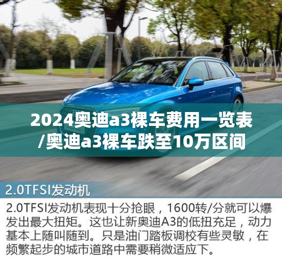 2024奥迪a3裸车费用一览表/奥迪a3裸车跌至10万区间