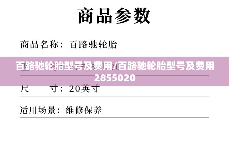 百路驰轮胎型号及费用/百路驰轮胎型号及费用2855020 百路驰轮胎型号及费用/百路驰轮胎型号及费用2855020