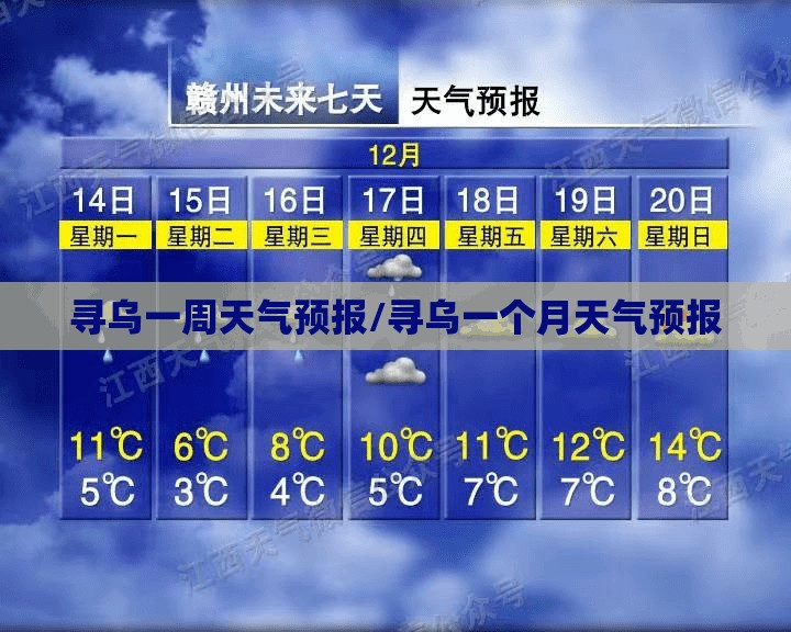寻乌一周天气预报/寻乌一个月天气预报
