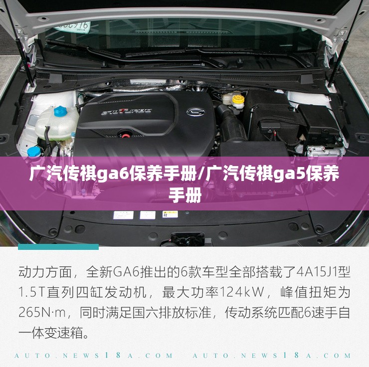 广汽传祺ga6保养手册/广汽传祺ga5保养手册