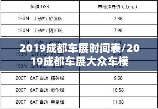 2019成都车展时间表/2019成都车展大众车模 2019成都车展时间表/2019成都车展大众车模