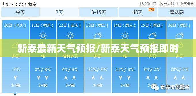 新泰最新天气预报/新泰天气预报即时 新泰最新天气预报/新泰天气预报即时