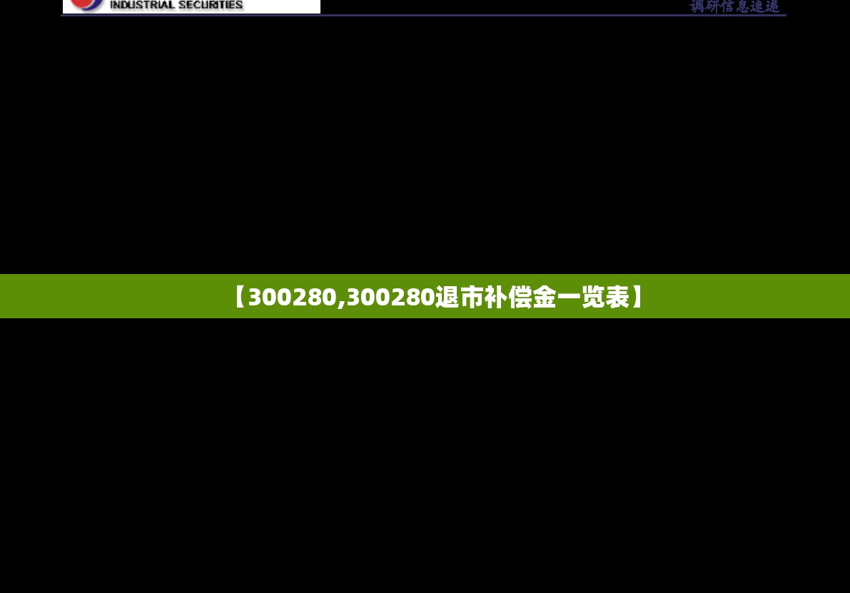 【300280,300280退市补偿金一览表】