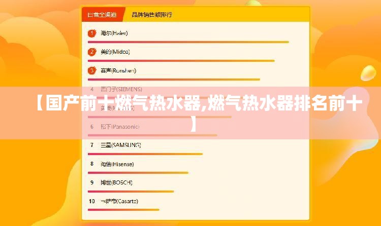 【国产前十燃气热水器,燃气热水器排名前十】
