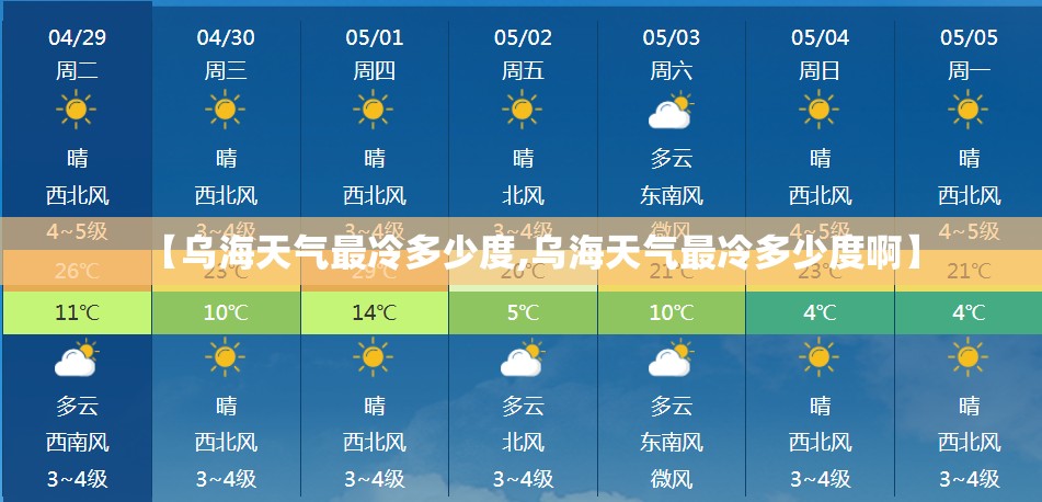 【乌海天气最冷多少度,乌海天气最冷多少度啊】 【乌海天气最冷多少度,乌海天气最冷多少度啊】