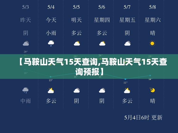 【马鞍山天气15天查询,马鞍山天气15天查询预报】