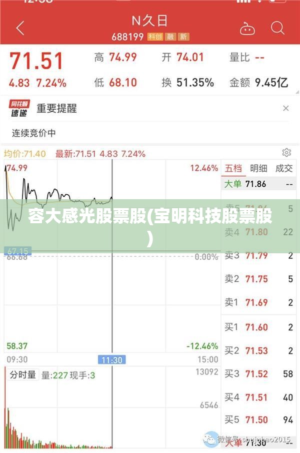 容大感光股票股(宝明科技股票股) 容大感光股票股(宝明科技股票股)