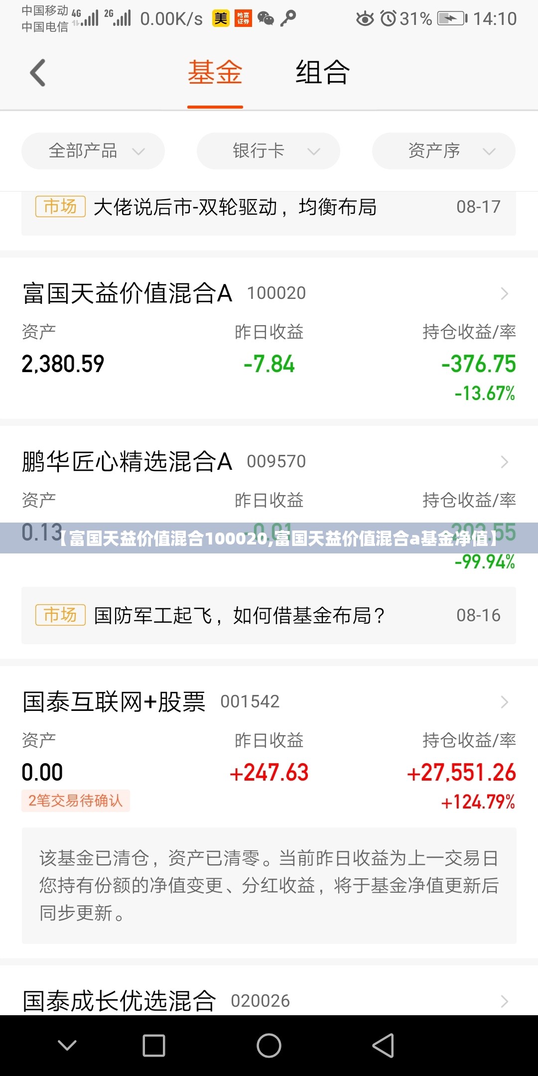 【富国天益价值混合100020,富国天益价值混合a基金净值】 【富国天益价值混合100020,富国天益价值混合a基金净值】