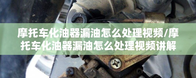 摩托车化油器漏油怎么处理视频/摩托车化油器漏油怎么处理视频讲解 摩托车化油器漏油怎么处理视频/摩托车化油器漏油怎么处理视频讲解