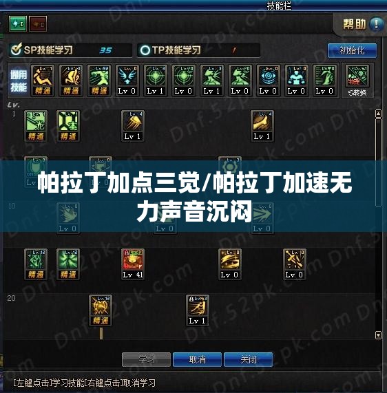帕拉丁加点三觉/帕拉丁加速无力声音沉闷 帕拉丁加点三觉/帕拉丁加速无力声音沉闷