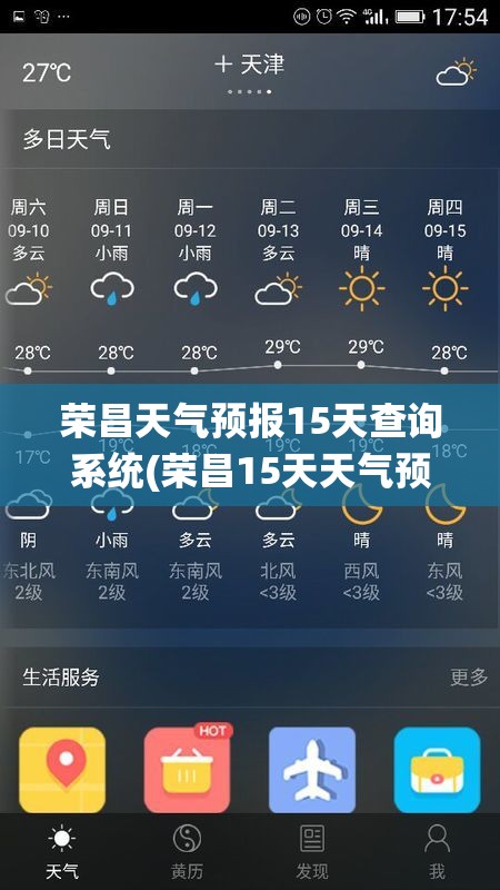 荣昌天气预报15天查询系统(荣昌15天天气预报2345)