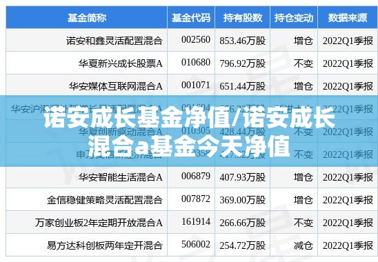 诺安成长基金净值/诺安成长混合a基金今天净值