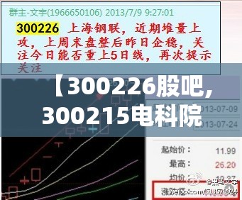 【300226股吧,300215电科院股吧论坛】