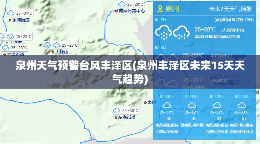 泉州天气预警台风丰泽区(泉州丰泽区未来15天天气趋势)