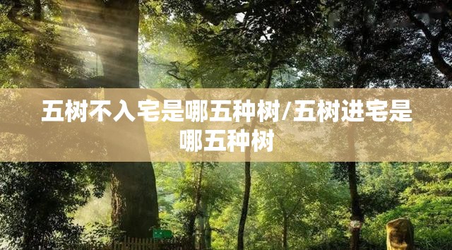 五树不入宅是哪五种树/五树进宅是哪五种树