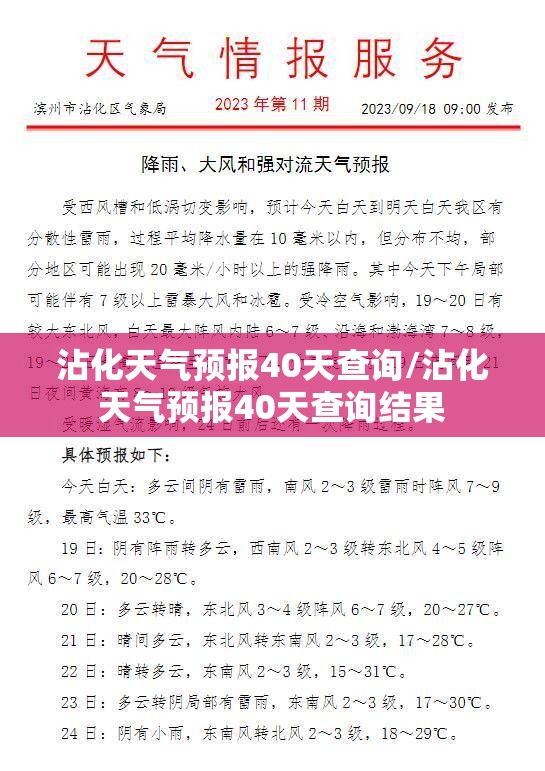 沾化天气预报40天查询/沾化天气预报40天查询结果