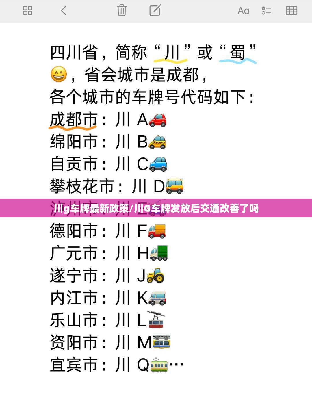 川g车牌最新政策/川G车牌发放后交通改善了吗 川g车牌最新政策/川G车牌发放后交通改善了吗