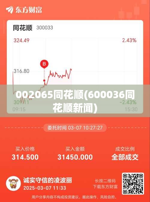 002065同花顺(600036同花顺新闻) 002065同花顺(600036同花顺新闻)