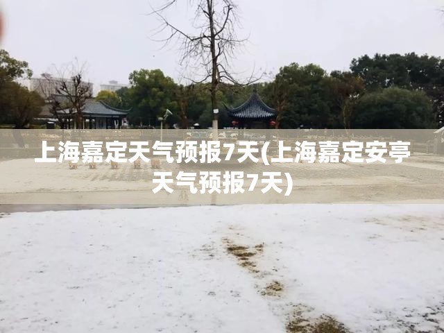 上海嘉定天气预报7天(上海嘉定安亭天气预报7天)