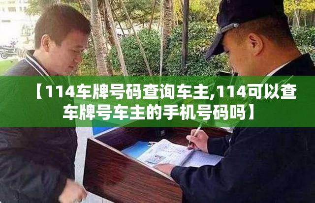 【114车牌号码查询车主,114可以查车牌号车主的手机号码吗】