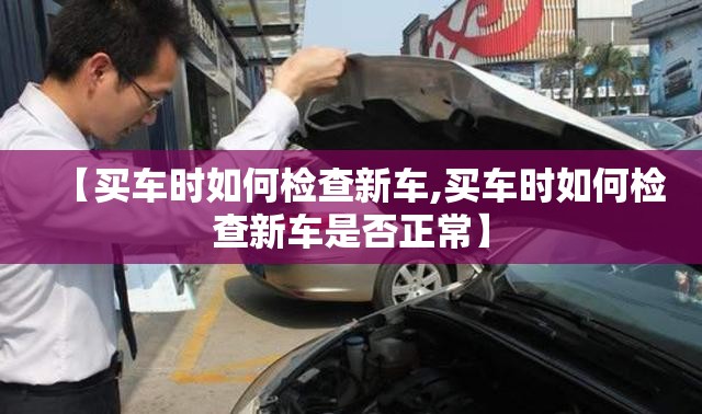 【买车时如何检查新车,买车时如何检查新车是否正常】