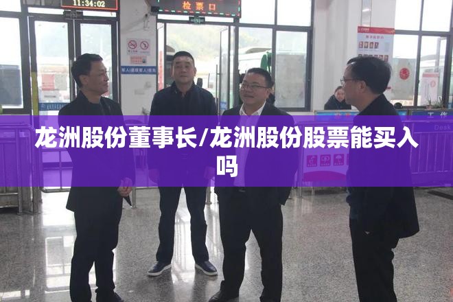龙洲股份董事长/龙洲股份股票能买入吗