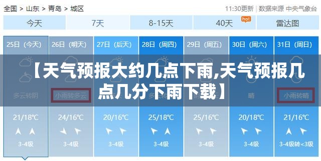 【天气预报大约几点下雨,天气预报几点几分下雨下载】 【天气预报大约几点下雨,天气预报几点几分下雨下载】