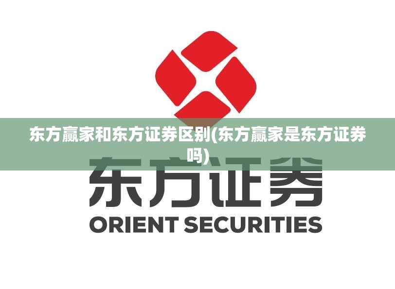 东方赢家和东方证券区别(东方赢家是东方证券吗)