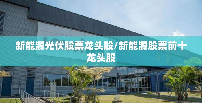 新能源光伏股票龙头股/新能源股票前十龙头股