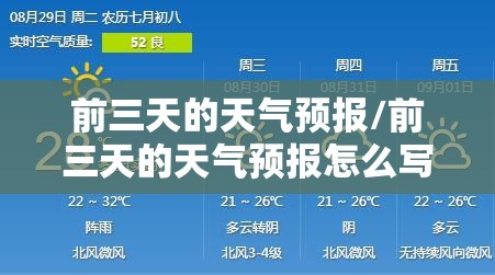 前三天的天气预报/前三天的天气预报怎么写 前三天的天气预报/前三天的天气预报怎么写
