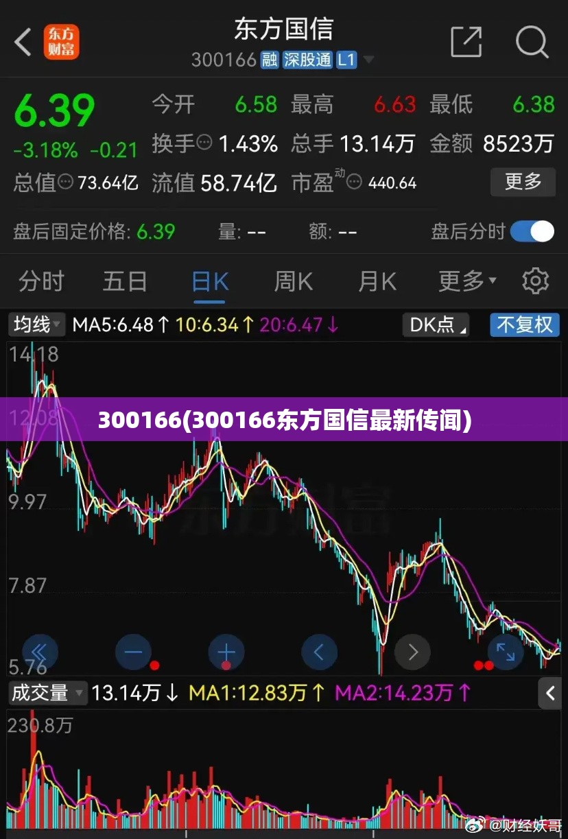 300166(300166东方国信最新传闻)