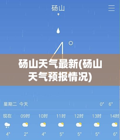砀山天气最新(砀山天气预报情况)