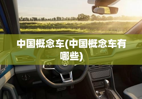 中国概念车(中国概念车有哪些) 中国概念车(中国概念车有哪些)