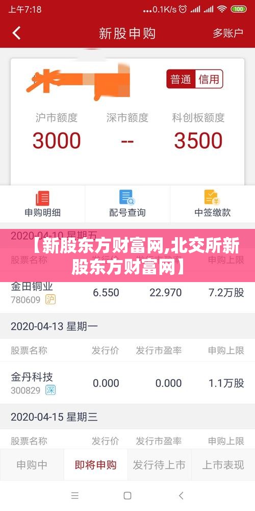【新股东方财富网,北交所新股东方财富网】 【新股东方财富网,北交所新股东方财富网】