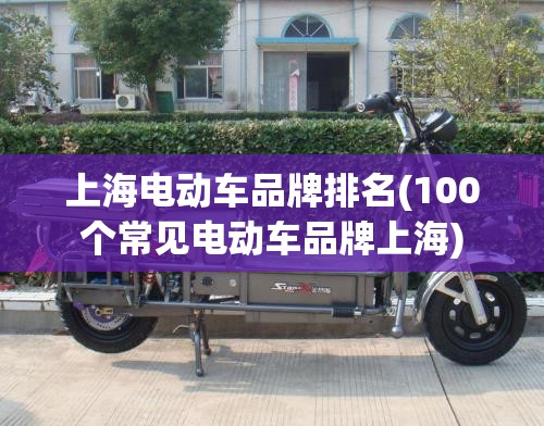 上海电动车品牌排名(100个常见电动车品牌上海) 上海电动车品牌排名(100个常见电动车品牌上海)